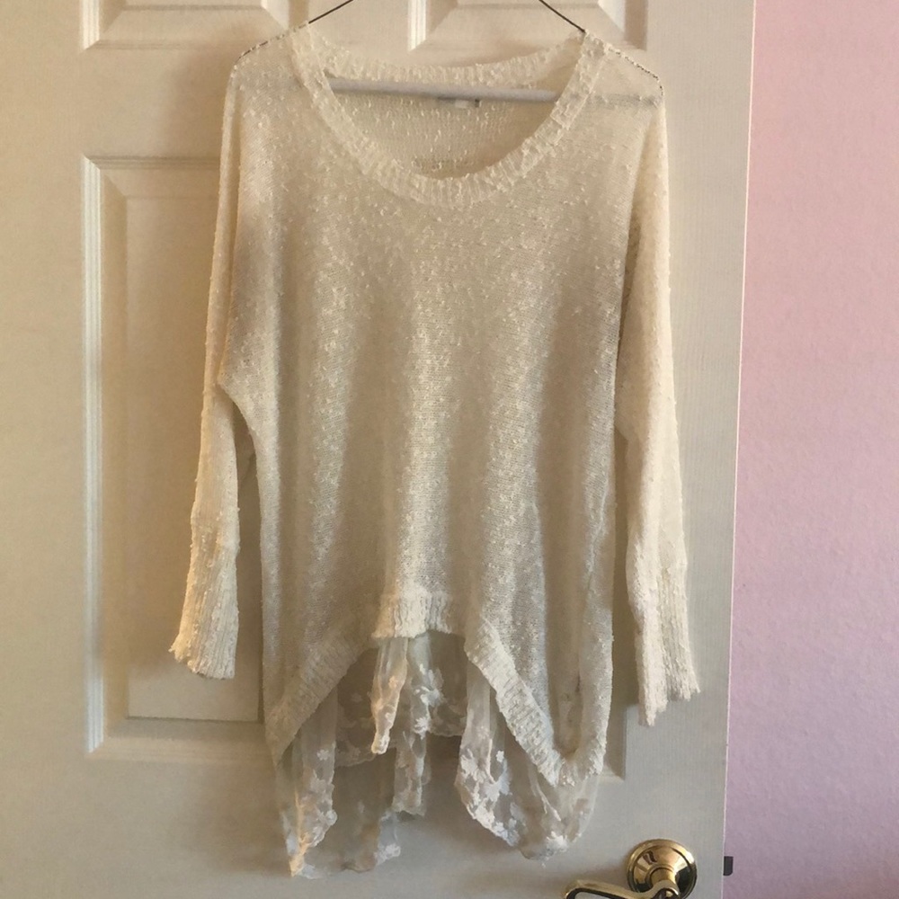 White LF Sweater